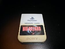 Cartão de memória testado Biohazard I Playstation 1 Resident Evil Japão/EUA PS1 oficial comprar usado  Enviando para Brazil