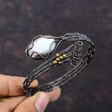Bracelete ajustável preto de madrepérola envolto em fio joias de cobre para meninas comprar usado  Enviando para Brazil