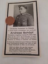 Sterbebild soldat zugführer gebraucht kaufen  Deutschland