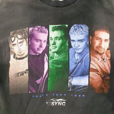 Usado, Camiseta masculina vintage*Nsync 1998 World Tour dupla face tamanho G Winterland comprar usado  Enviando para Brazil