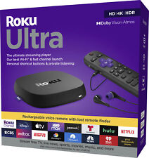 Roku Ultra 4K/HDR/Dolby Vision Streaming Device and Voice Remote Pro - 4802R, used for sale  Shipping to South Africa