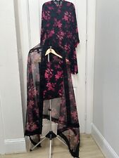 Used, Printed Three Piece Black And Hot Pink Indian Pakistani Outfit for sale  Shipping to South Africa