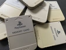 Official Sony PlayStation PS1 Memory Card x 1 Grey - C for sale  Shipping to South Africa