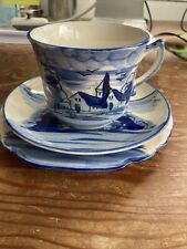 Delft handpainted tea for sale  MONTACUTE