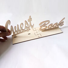 Wooden guestbook sign for sale  Shipping to Ireland