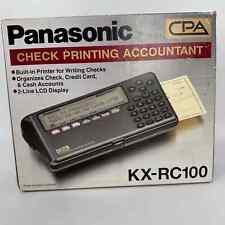Panasonic Check Printing Accountant KX-RC100  for sale  Shipping to South Africa