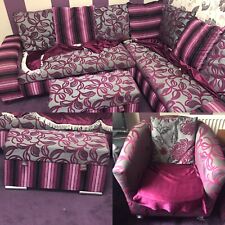 Purple corner sofa for sale  DEWSBURY