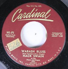 50'S & 60'S 45 Hack Swain - Wabash Blues / Hindustan On Cardinal, usado comprar usado  Enviando para Brazil