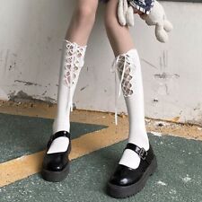 Calcetines con moño vendaje hasta la rodilla - Medias de algodón Lolita para mujeres calcetines de moda 1p, usado segunda mano  Embacar hacia Argentina