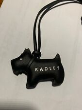 RADLEY DOG TAG / CHARM PADDED BLACK IN COLOUR  SILVER 0WRITING BLACK LEAD , used for sale  UK