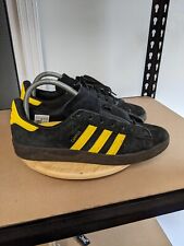 Tênis Adidas Campus Masculino Tamanho 7.5 Preto Amarelo 3 Listras Camurça Sapatos Skatista, usado comprar usado  Enviando para Brazil