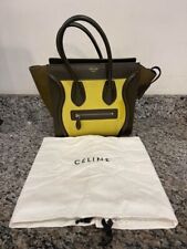 Mini bagagem de couro amarelo Celine bolsa tote grande com bolsa de pó SPB-JB 331872 comprar usado  Enviando para Brazil
