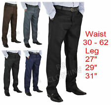 Usado, Calças/calças masculinas casuais/formais tamanho grande cintura 30-62 comprimento da perna 27"29" 31" comprar usado  Enviando para Brazil