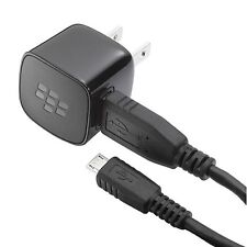 FABRICANTE DE EQUIPOS ORIGINALES CARGADOR DE PARED PARA EL HOGAR ADAPTADOR DE ALIMENTACIÓN CABLE USB para TELÉFONOS BLACKBERRY segunda mano  Embacar hacia Argentina