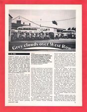 Bus Magazine Extract 1986 - Morley's Grey Coaches of West Row - History & Demise usato  Spedire a Italy