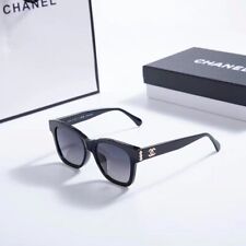 Usado, Gafas de sol para mujer Chanel 5482H marco negro pulido con perlas y logotipo dorado CC segunda mano  Embacar hacia Argentina