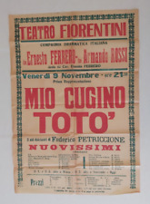 Manifesto teatro fiorentini usato  Napoli