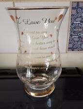 Love glass vase for sale  NEATH