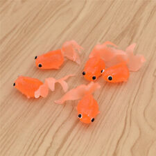 5 peças de borracha artificial peixinho dourado aquário paisagem decoração brinquedos laranja  comprar usado  Enviando para Brazil