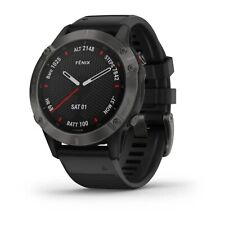 Relógio GPS multiesportivo Garmin Fenix 6 safira (cinza escuro com pulseira preta)  comprar usado  Enviando para Brazil