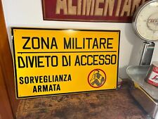 Insegna zona militare usato  Dodici Morelli
