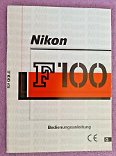 Nikon f100 bedienungsanleitung gebraucht kaufen  Rottenburg