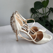Used, Badgley Mischka Karmen Leather Heels size 9 Bridal Shoes for sale  Shipping to South Africa
