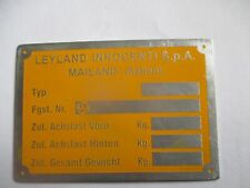 Typenschild plate leyland gebraucht kaufen  Deutschland