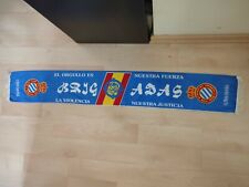 BRIGADAS BLANQUIAZULES FULAR BUFANDA SCARF RCD ESPAÑOL 122cm MUY DIFÍCIL segunda mano  Embacar hacia Mexico