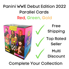 Cartões colecionáveis Panini WWE edição de estreia - Cartas paralelas - Verde, vermelho e dourado comprar usado  Enviando para Brazil