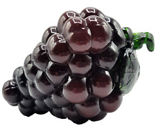 Aglomerado de uvas de vidro decorativo frutas arte roxa peso papel tigela decoração enchimento comprar usado  Enviando para Brazil