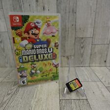 New Super Mario Bros U Deluxe Switch CIB Nintendo Complete Luigi Peach Bowser, used for sale  Shipping to South Africa