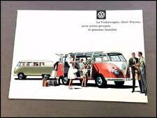 Used, 1960 VW Volkswagen Station Wagon Bus Van Camper Vintage FRENCH Brochure Catalog for sale  Shipping to United Kingdom