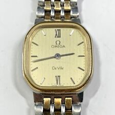 Omega Deville relógio de quartzo feminino mostrador dourado fabricado na Suíça octógono vintage 1387 comprar usado  Enviando para Brazil