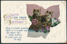 Cat postcard birthday for sale  SWINDON