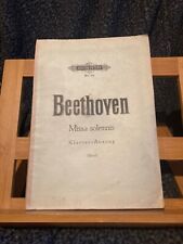 Beethoven missa solemnis d'occasion  Rennes