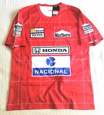 Ayrton Senna 1988 Mclaren Honda Nacional F1 Team Retro/Vintage T-Shirt Large for sale  Shipping to South Africa