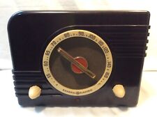 NICE DECO BROWN AND WHITE GENERAL ELECTRIC VINTAGE ANTIQUE TUBE RADIO for sale  Shipping to South Africa