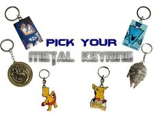 Metal keyring keychain for sale  LEICESTER