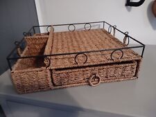 Wicker desk organizer for sale  Grove City