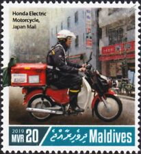 Selo elétrico de motocicleta JAPAN POST HONDA EV correio scooter (2018 Maldivas) comprar usado  Enviando para Brazil