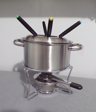 Usado, Conjunto completo de fondue alumínio escovado e calor ajustável comprar usado  Enviando para Brazil