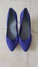 Royal blue suede for sale  LONDON