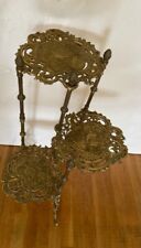Sale $300.00 reg $369.00 30" vintage solid brass 3 tier floral plant stand  for sale  Shipping to South Africa