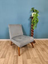 Mid Century Modern chair Low Bedroom Chair Blue  for sale  Shipping to South Africa