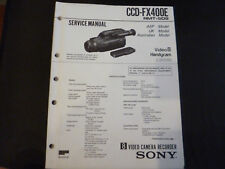 Manual de servicio original Sony CCD-FX400E segunda mano  Embacar hacia Argentina