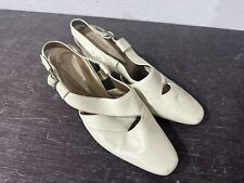 Vintage cream leather for sale  CLACTON-ON-SEA