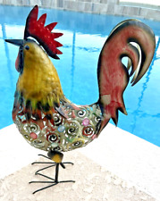 Metal rooster statue for sale  Shipping to Ireland