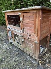 Large Wooden Rabbit Hutch - Used for sale  ADDLESTONE