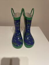 Usado, Botas de chuva/galochas infantis Dino azul marinho/verde comprar usado  Enviando para Brazil